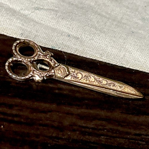 Spilla forbici ornate riempite - spilla,