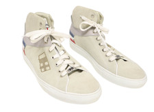 Scarpe D'ACQUASPARTA Uomo (EU) 46 Grigio Pelle Logo Alto Lacci Sneakers