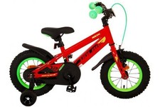 Rocky 12 Pollici Bici Bambino Rosso 3-4,5 Anni Ruote Mano / Freno con Pedali