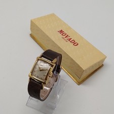 Orologio polso uomo Movado movimento meccanico laminato oro 10 carati usato