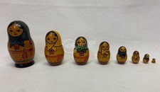 Matrioska in legno da collezione 8 pezzi vintage collezione collezionismo