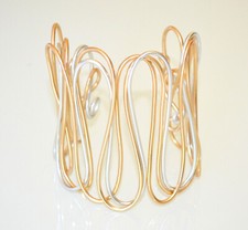 Bracciale argento oro dorato