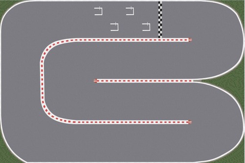 Pista corsa larga strada - pista,