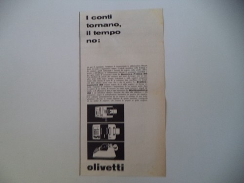 Advertising pubblicità 1961 - advertising,