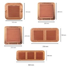 Griglia di aerazione quadrata / rettangolare in rame con retina