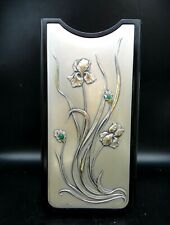 PORTAVASO O PORTAOMBRELLI IN LEGNO E ARGENTO 925 - CESELLATO " CASTELLANI " 