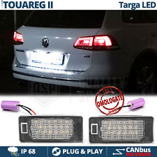 PLACCHETTE Luci TARGA LED per VW Touareg 7P 10-14 CANBUS 18 LED 6500K BIANCO
