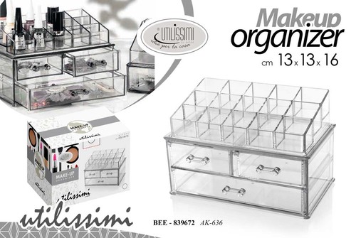 Organizer makeup cassetti