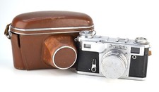 RICONDIZIONATO! FOTOCAMERA A PELLICOLA SOVIETICA URSS "KIEV-4A" + OBIETTIVO JUPITER-8M, (4)