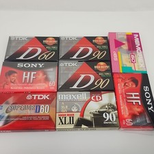 8 nastri audiocassette vuoti