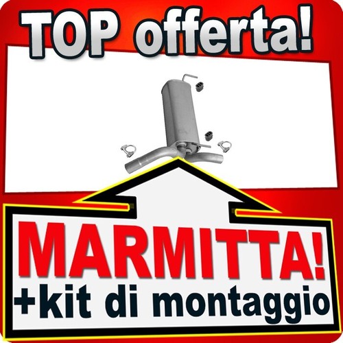 Silenziatore centrale per opel - silenziatore,