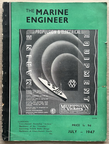 Marine engineer july - july, 1947