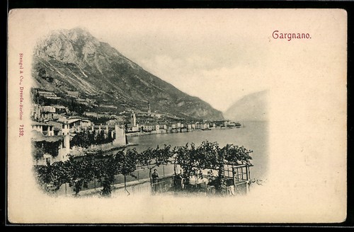 Cartolina gargnano panorama - cartolina,