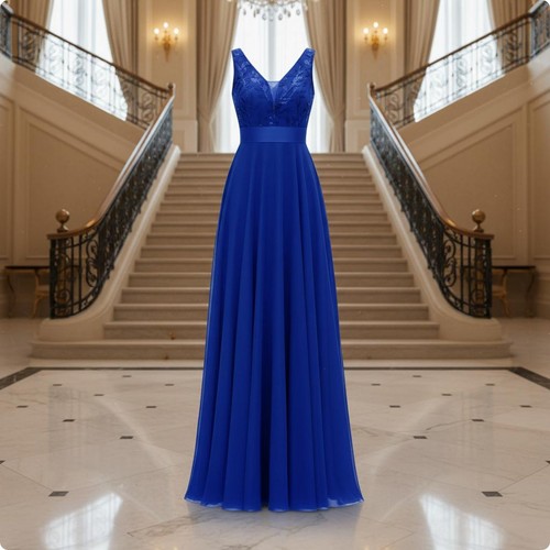 Abito elegante con scollo v - abito,