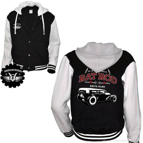 Giacca auto college rockabilly