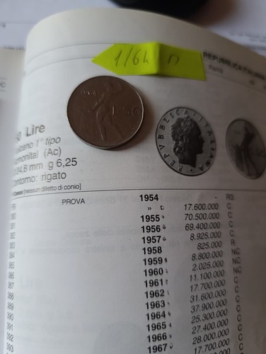 Moneta lire del 1964 - 50,