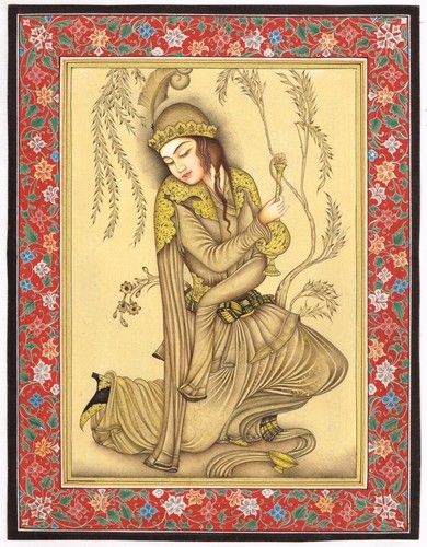 Dipinto persiano donna - persiano, di