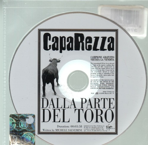Caparezza single promo - cd,