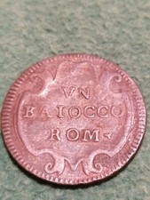 Rara Moneta Da Collezione Un Baiocco Romano