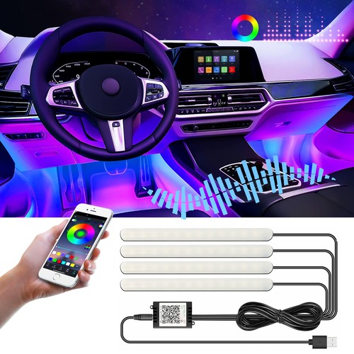 Led neon auto interno - 4x,