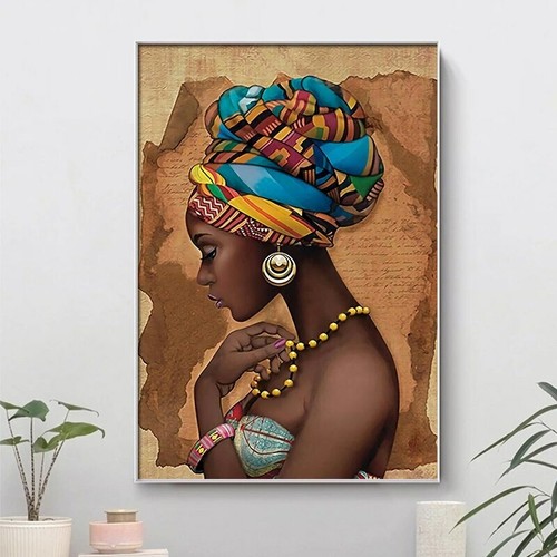 Quadro tela donna nero - su,