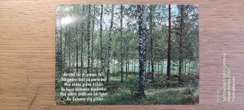 Cartolina rika löv - cartolina, arr