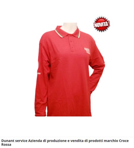Polo croce colore rossa - r.,