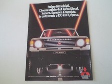 advertising Pubblicità 1985 MITSUBISHI PAJERO 4X4 TURBO DIESEL