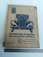 catalogo parti di ricambio meccanica originale 1946 Fiat Balilla 508M coloniale