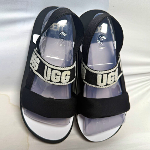 Sandali ugg donna nero - donna, nero/bianco