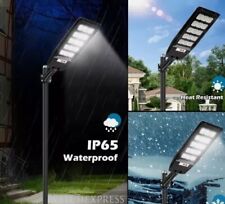 LAMPIONE SOLARE STRADALE 144 LED CREPUSCOLARE CON PANNELLO TELECOMANDO 200W NEW