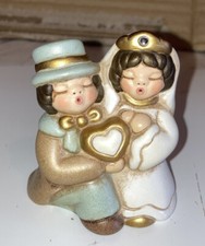 Thun sposi sposini matrimonio cuore brillantino colore Torta Decorazione Ceramic