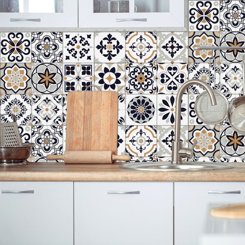 Piastrelle adesive per bagno - , e