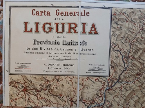 Carta generale della liguria - carta,