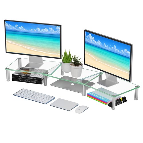 Supporto doppio monitor riser - doppio,