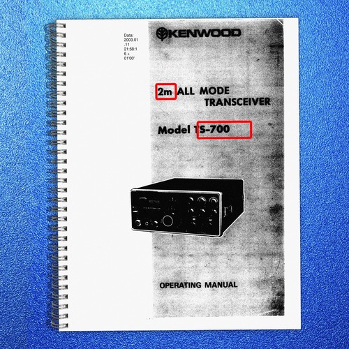 Kenwood 700 all - 2m, mode