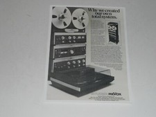 Studer Revox B77, Amplificatore B750, Sintonizzatore B760, B790 Giradischi Pubblicità Revox Rack '78 1 Pagina
