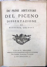 COLUCCI Giuseppe. DE' PRIMI