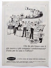 Pubblicita' Carrier Condizionatori D'Aria Advertising Vintage Miste 1968 (F8)