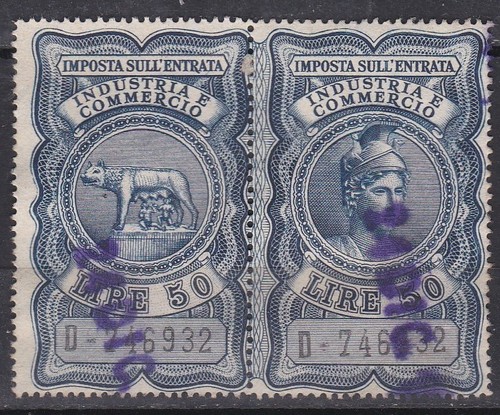 Italia 1946 marca - italia, bollo