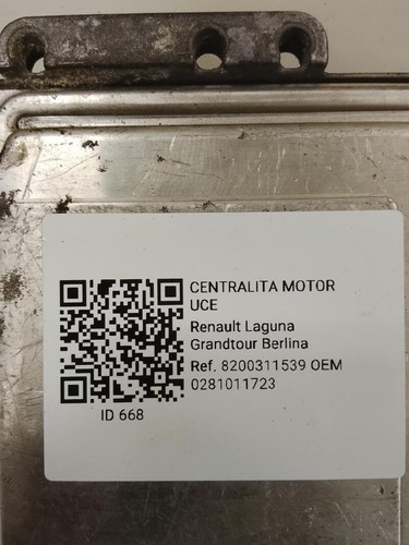 0281011723 centralina motore