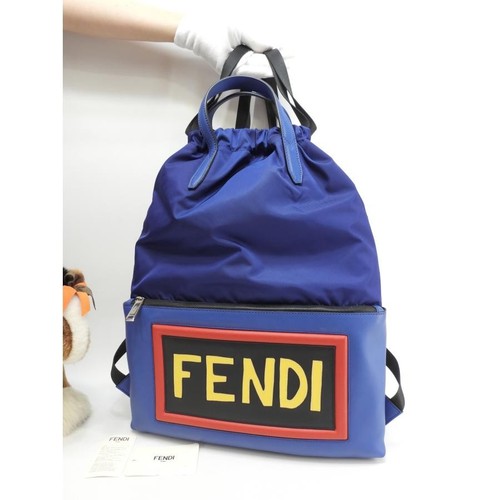 Zaino fendi vocabolario nylon - fendi,