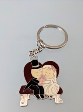 Sposi Portachiavi in metallo Bomboniera Segnaposto Gadget Festa Matrimonio