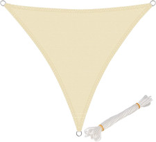 Vela Ombreggiante 5X5X5M in HDPE 180 G/M² Traspirante Tenda a Vela Parasole Tria