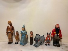 Pinocchio personaggi in legno Marzocco 1954 con scatola