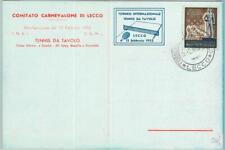 95588 - ITALIA - STORIA POSTALE - EVENTO FRANCOBOLLO E CARTOLINA PING PONG 1953 LECCO