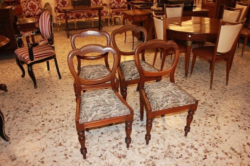Gruppo sedie inglesi del - 4,