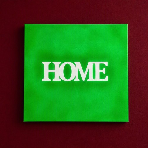 Quadro home colore verde fluo - quadro,