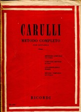 CARULLI METODO COMPLETO PER CHITARRA (Terzi)-1976 RICORDI MILANO
