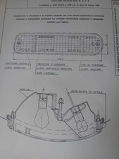 SCHEDA OMOLOGAZIONE FRECCIA ANTERIORE FIAT 850 SPIDER CARELLO 11632717 1965